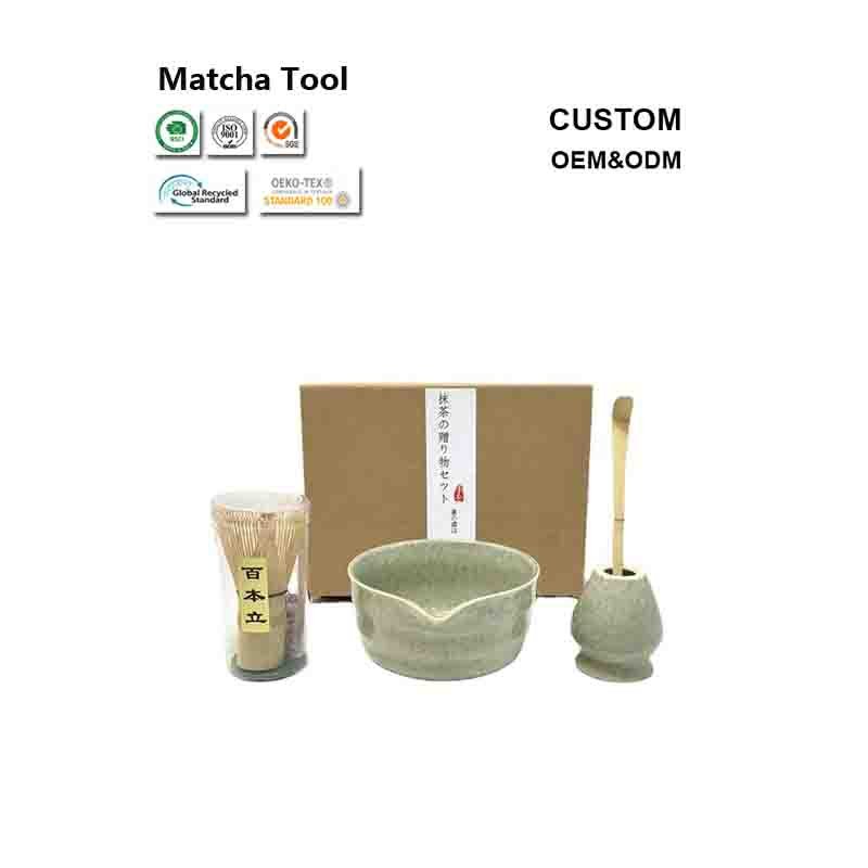Aangepaste Matcha Gift Set 1 tot 10 stuks Japanse Matcha Tool met Oem Gift Box 1 Aangepaste Matcha Gift Set 1 tot 10 stuks Japanse Matcha Tool met Oem Gift Box