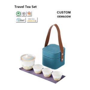 Chinese Kung Fu Ceramic Travel Tea Set
