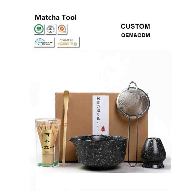 Premium Ceramic Matcha Tea Set – Handmade Japanese Matcha Kit 7 Keramik Matcha Teeset