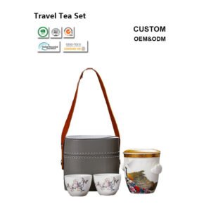 Handgefertigtes Keramik Teeset – Tragbares Japanisches Tee Set als Geschenk - COMAIN Ceramic factory direct